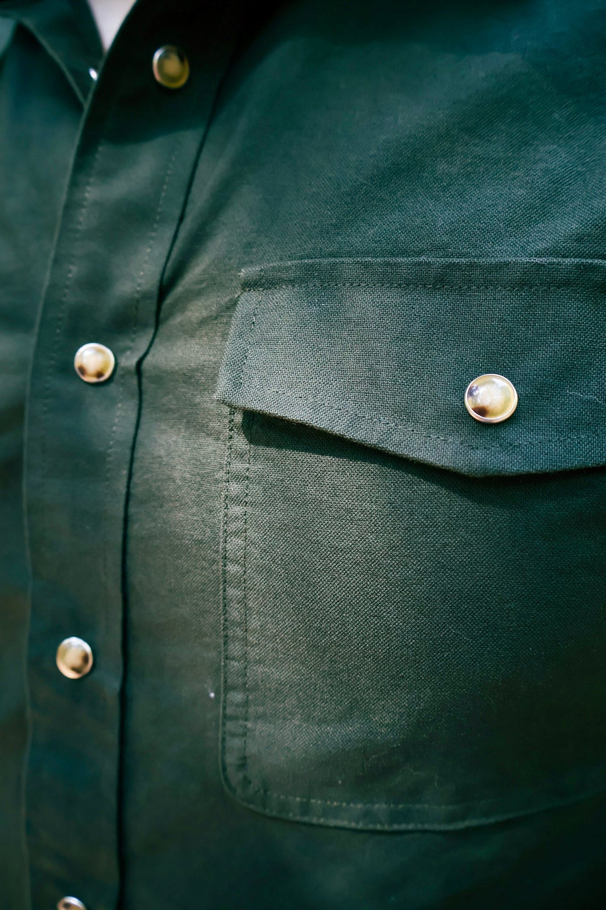 BC Men's Hunter Green Pearl Snap Button Down Shirt
